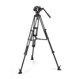 Manfrotto MVK504XTWINMA 504X Fluid Video Head with Aluminum Twin Leg Tripod