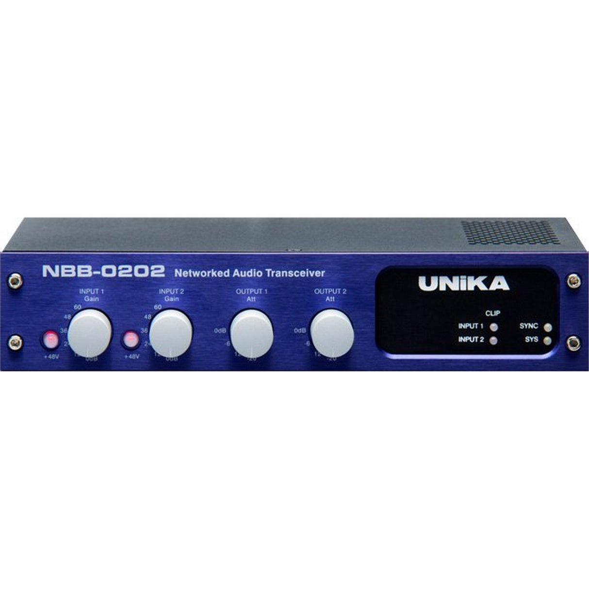 UNiKA NBB-0202 Cascadable 2x2 Bidirectional Dante Audio Transceiver