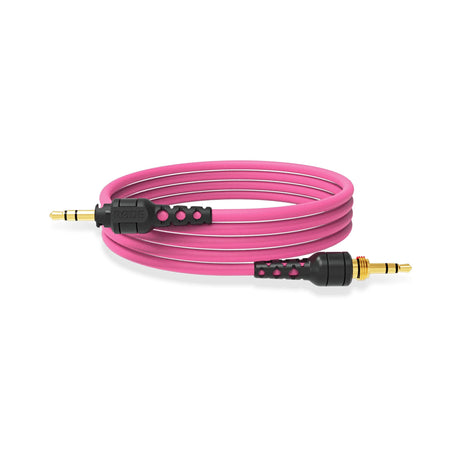 RODE NTH-CABLE12P 3.5mm TRS Jack Cable for NTH-100, Pink, 1.2-Meter