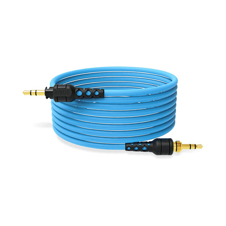 RODE NTH-CABLE24B 3.5mm TRS Jack Cable for NTH-100, Blue, 2.4-Meter
