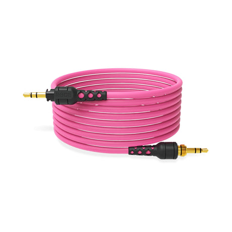 RODE NTH-CABLE24P 3.5mm TRS Jack Cable for NTH-100, Pink, 2.4-Meter