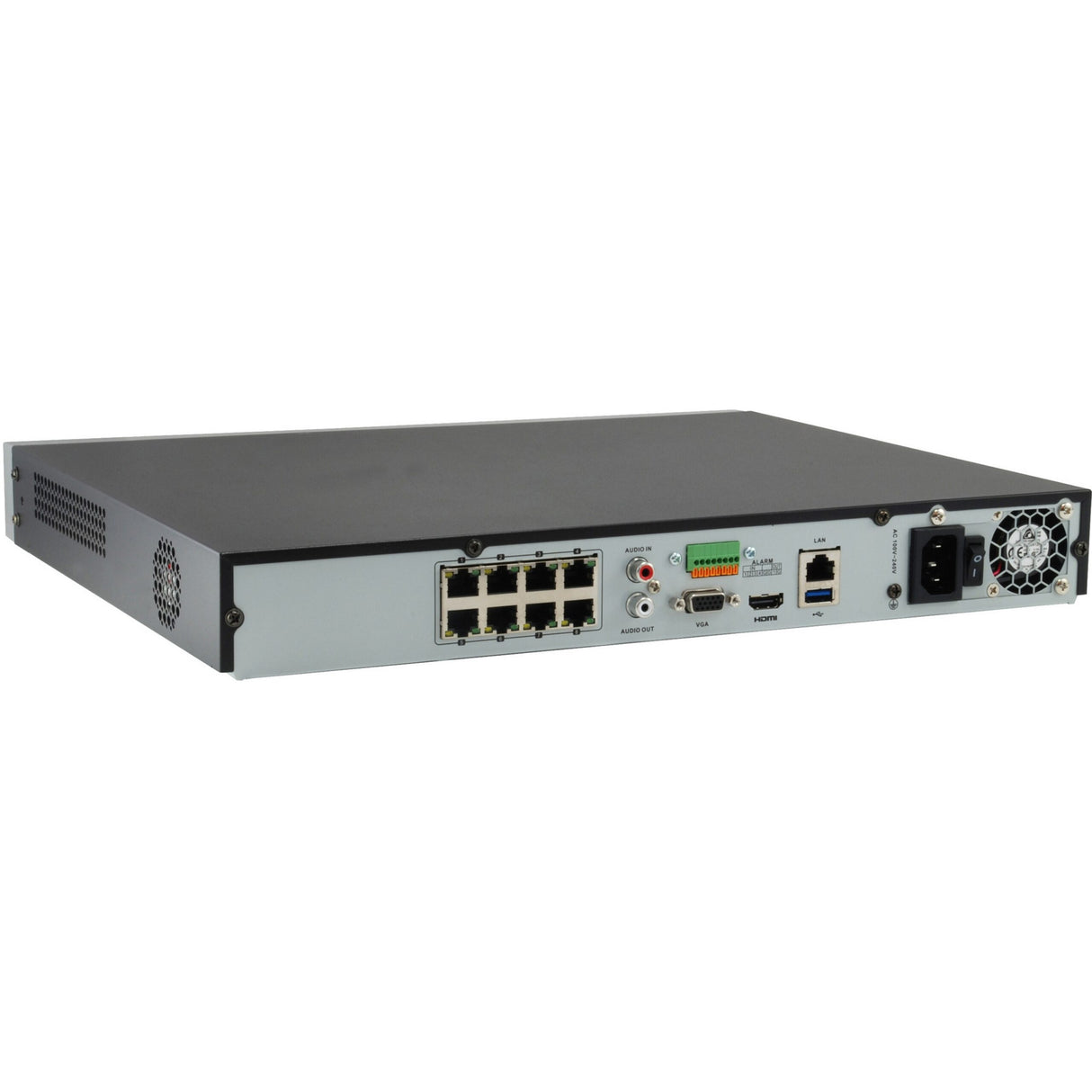 LevelOne NVR-0508 GEMINI 8-Channel PoE Network Video Recorder,8 PoE Outputs