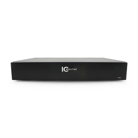 IC Realtime NVR-FX24POE-15U4K1 24 Channel 1.5U Rack-Mountable Network Video Recorder with 8TB Hard Drive