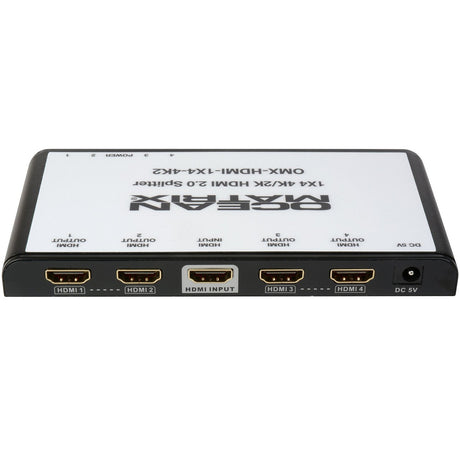 Ocean Matrix OMX-HDMI-1X4-4K2 | 4K UHD 1x4 HDMI 2.0 Splitter/Distribution Amplifier