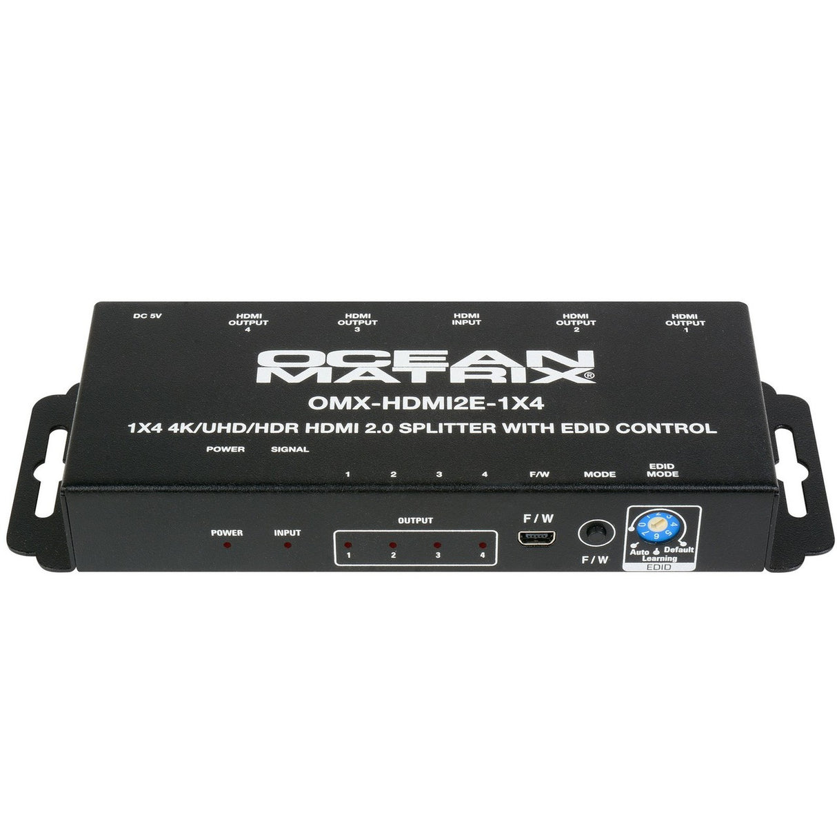 Ocean Matrix OMX-HDMI2E-1X4 1x4 4K UHD HDR HDMI 2.0 Splitter Distribution Amplifier