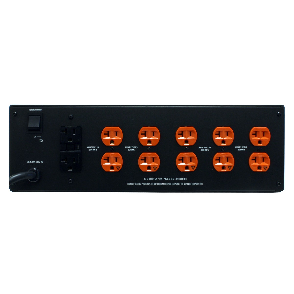 Furman P-2400 IT | 20A Balanced Symmetrical Power Conditioner 3RU 10 Feet Cord