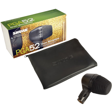 Shure PGA52-LC | Cardioid Dynamic Kick Drum Microphone Less Cable