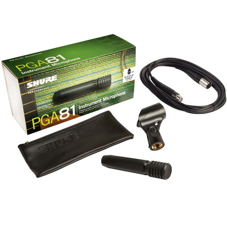 Shure PGA81-XLR | Cardioid Dynamic Instrument Microphone XLR-XLR Cable