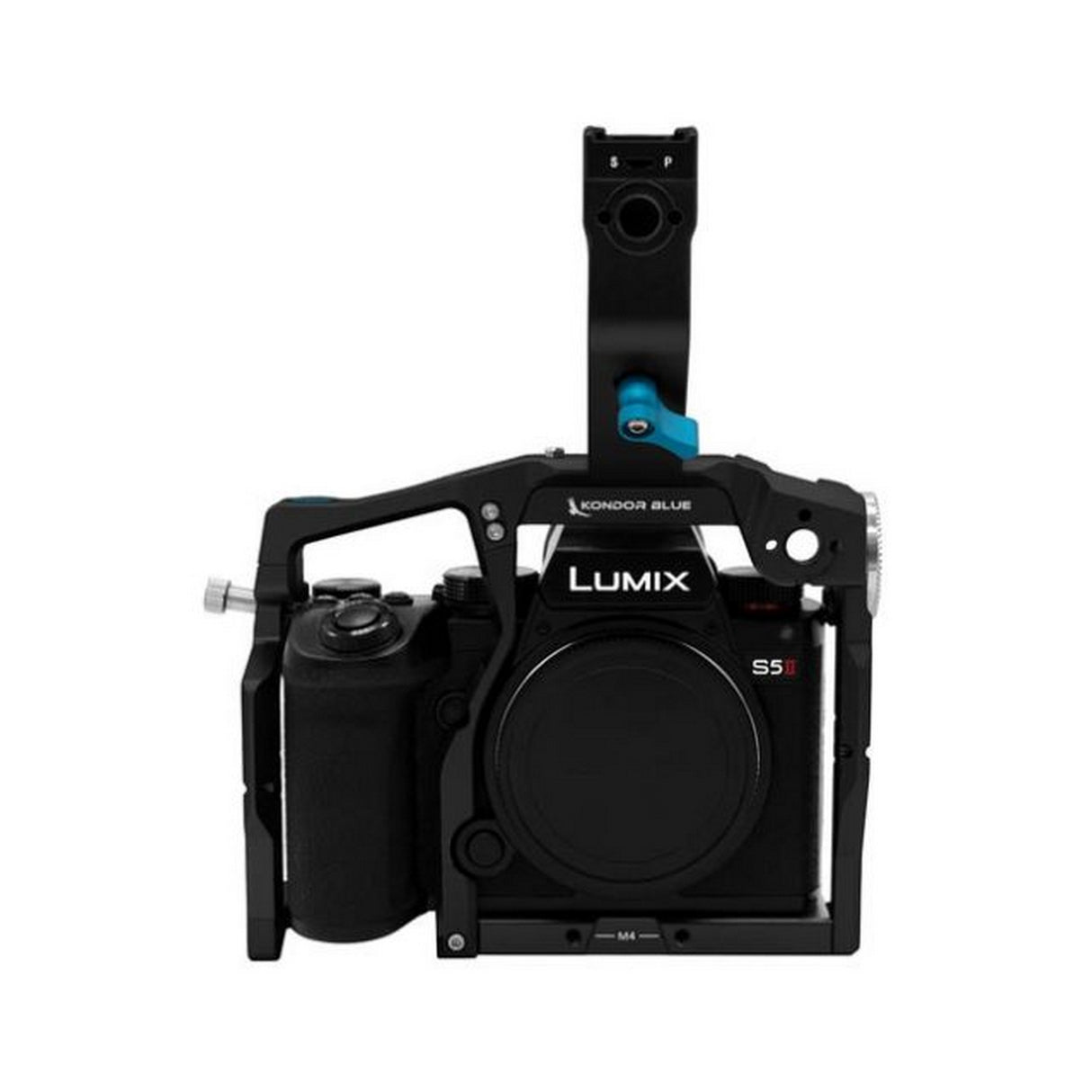 Kondor Blue Panasonic LUMIX S5II/X Cage with Top Handle, Raven Black