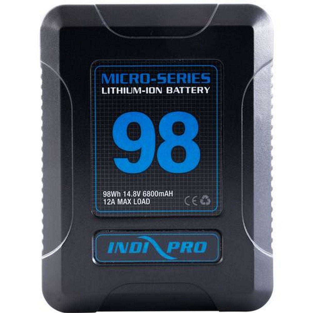 IndiPRO PSKT25 Micro-Series 98Wh Li-Ion V-Mount Battery and D-Tap Pro Charger 2.5A Kit