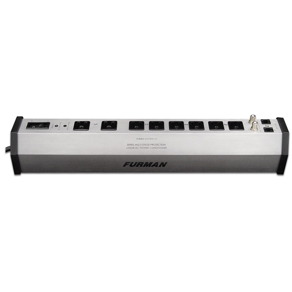 Furman PST-8 | 15A Advanced AC Strip 8 Outlets with SMP and EVS 15A 8 Feet Cord exceeds UL1449 Standard