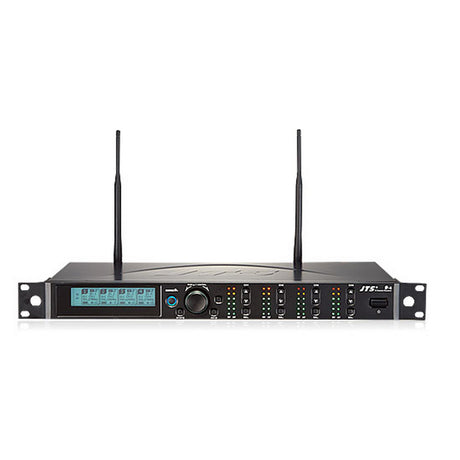 JTS R-4 UHF 4-Channel Diversity Wireless Microphone System, 506-542MHz