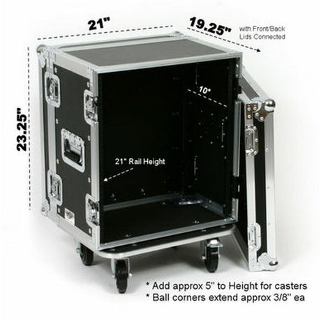 OSP RC12U-12 12 Space ATA Effects Rack with Casters