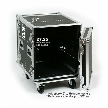 OSP RC12U-20 12 Space ATA Amp Case with Casters