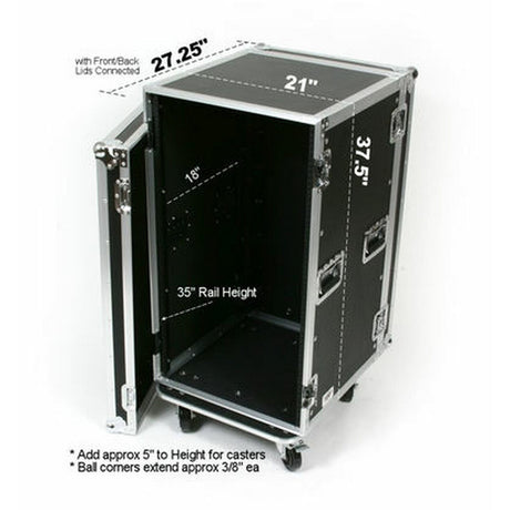 OSP RC20U-20 20 Space ATA Amp Rack with Casters