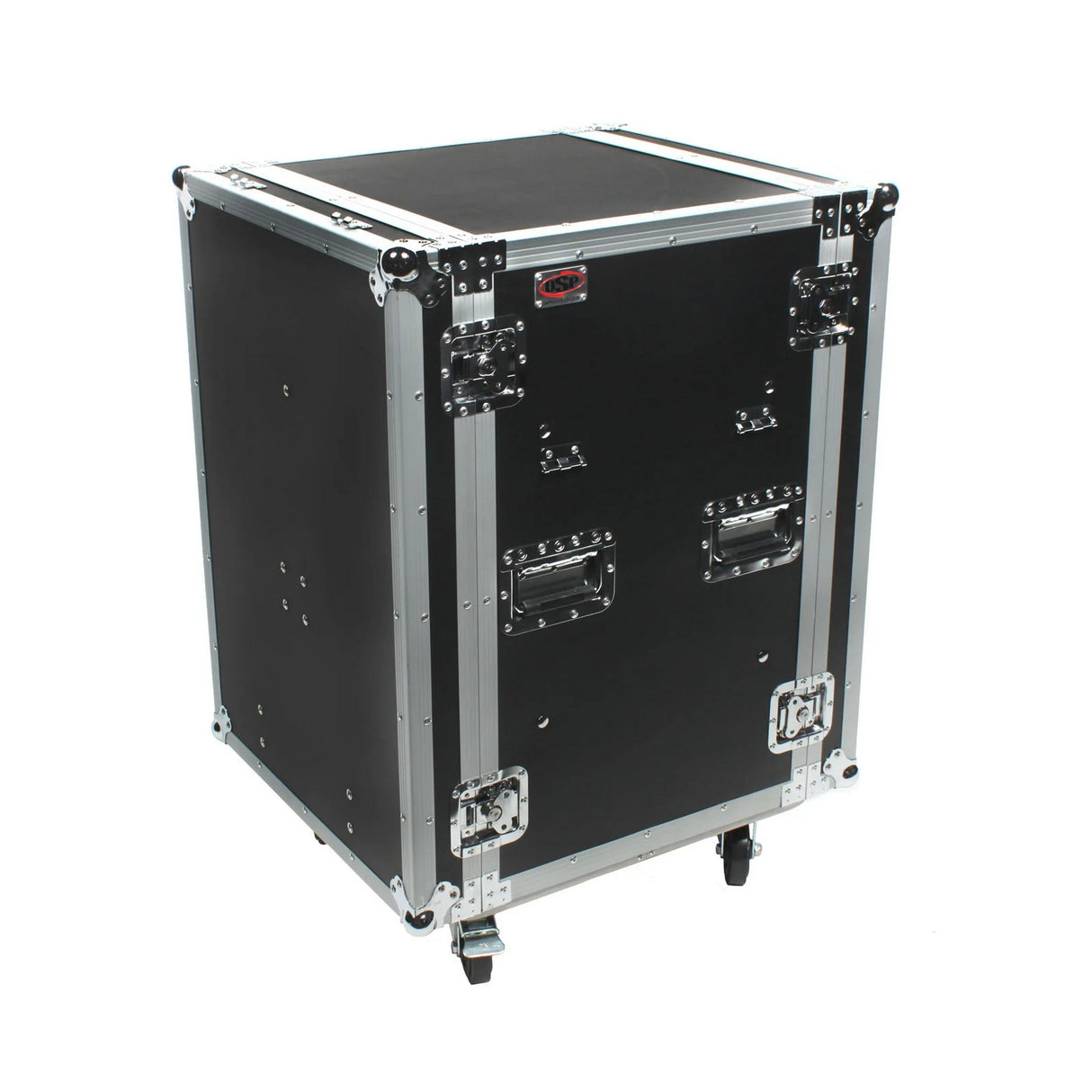 OSP SC16U-20SL 16 Space ATA Amp Rack with Casters and Attached Utility Table