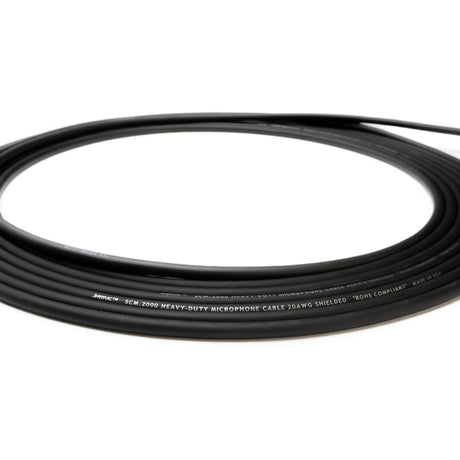 Sescom SCTX-XXJ-075 Touring Grade Microphone Cable with Neutrik Black and Silver 3-Pin XLR Connectors, 75-Foot