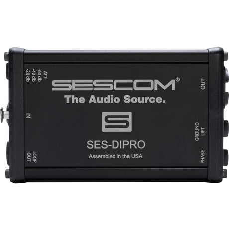 Sescom SES-DIPRO Studio-Quality High Fidelity Passive DI Box