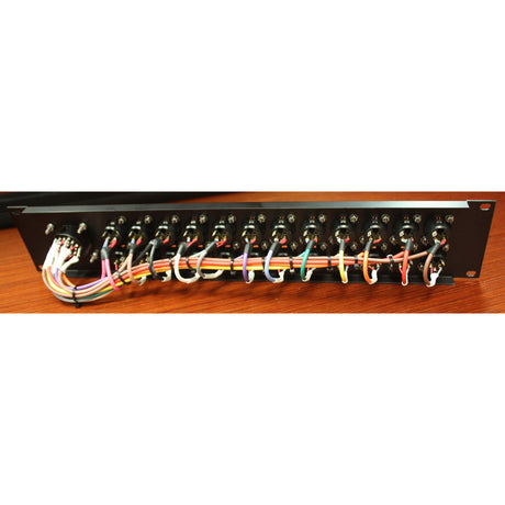 Sescom SES-DT12FXMF-P DT12 Female Audio Patch Panel with 12 Parallel XLR Channels
