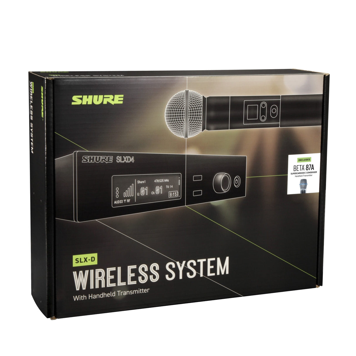 Shure SLXD24/B87A-J52 Wireless Handheld Microphone System with Beta 87A (Used)