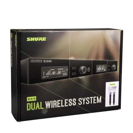 Shure SLXD24D/SM58-G58 Wireless Dual Handheld Microphone System with SM58