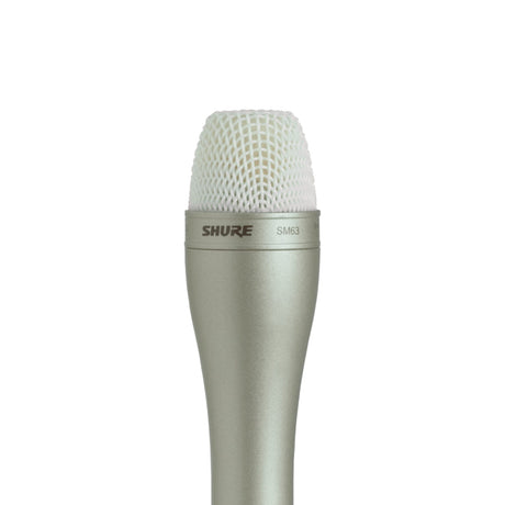 Shure SM63 Omnidirectional Dynamic Microphone, Champagne