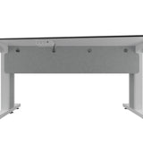 Middle Atlantic TBL-ANG-5P-CH-WW Forum 5 Person Angle Table, Counter Height, Light Finish, 38 Inches