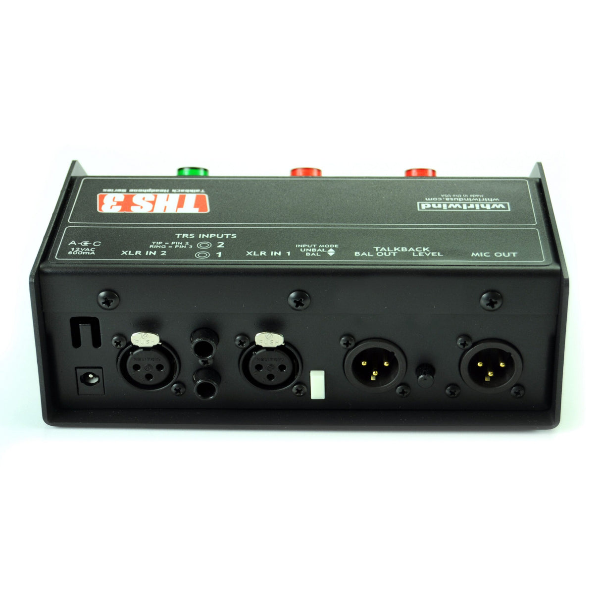 Whirlwind THS3 Talkback Headphone Box with Microphone On/Off, Cough and Talkback Switches