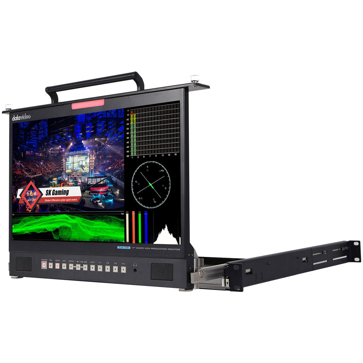 Datavideo TLM-170VM 17-Inch ScopeView Production Monitor-Pull-Out