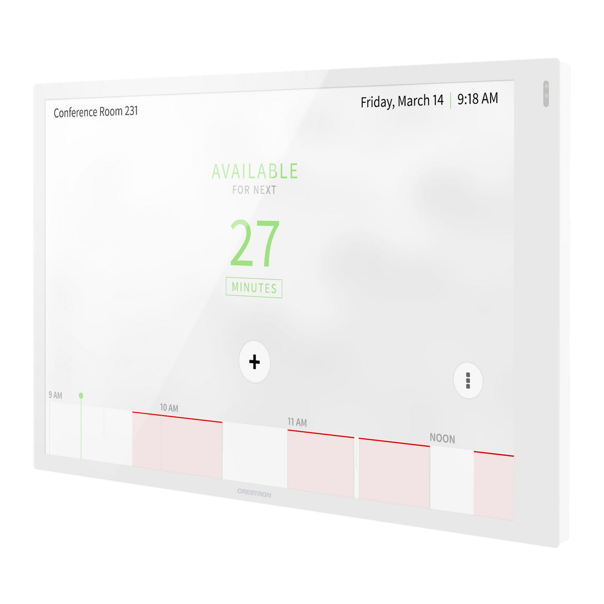 Crestron TSS-1070-W-S 10.1-Inch Room Scheduling Touch Screen Display, White