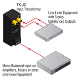 RDL TX-J2 Unbalanced Input Transformer