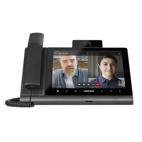 Crestron UC-P10-T-C-HS Flex 10-Inch Video Desk Phone with Handset for Microsoft Teams