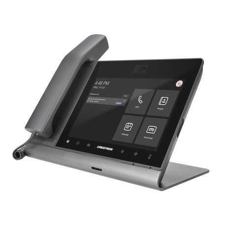 Crestron UC-P8-T-C-HS Flex 8-Inch Video Desk Phone with Handset for Microsoft Teams