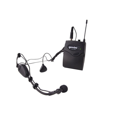 Gemini UHF-01HL Headset Lavalier Wireless Microphone System, F2 Band