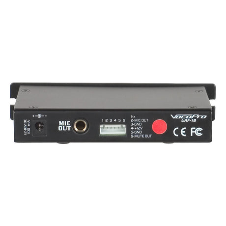 VocoPro UHF-18-DIAMOND-9O Single Channel UHF Wireless Microphone System, Ruby, Frequency 9O