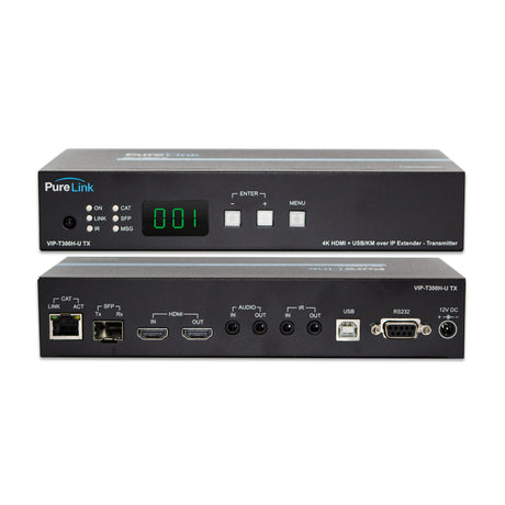 PureLink VIP-EXT-T300-1 Ultra HD 4K HDMI and USB/KM over IP CAT/Fiber Extension System