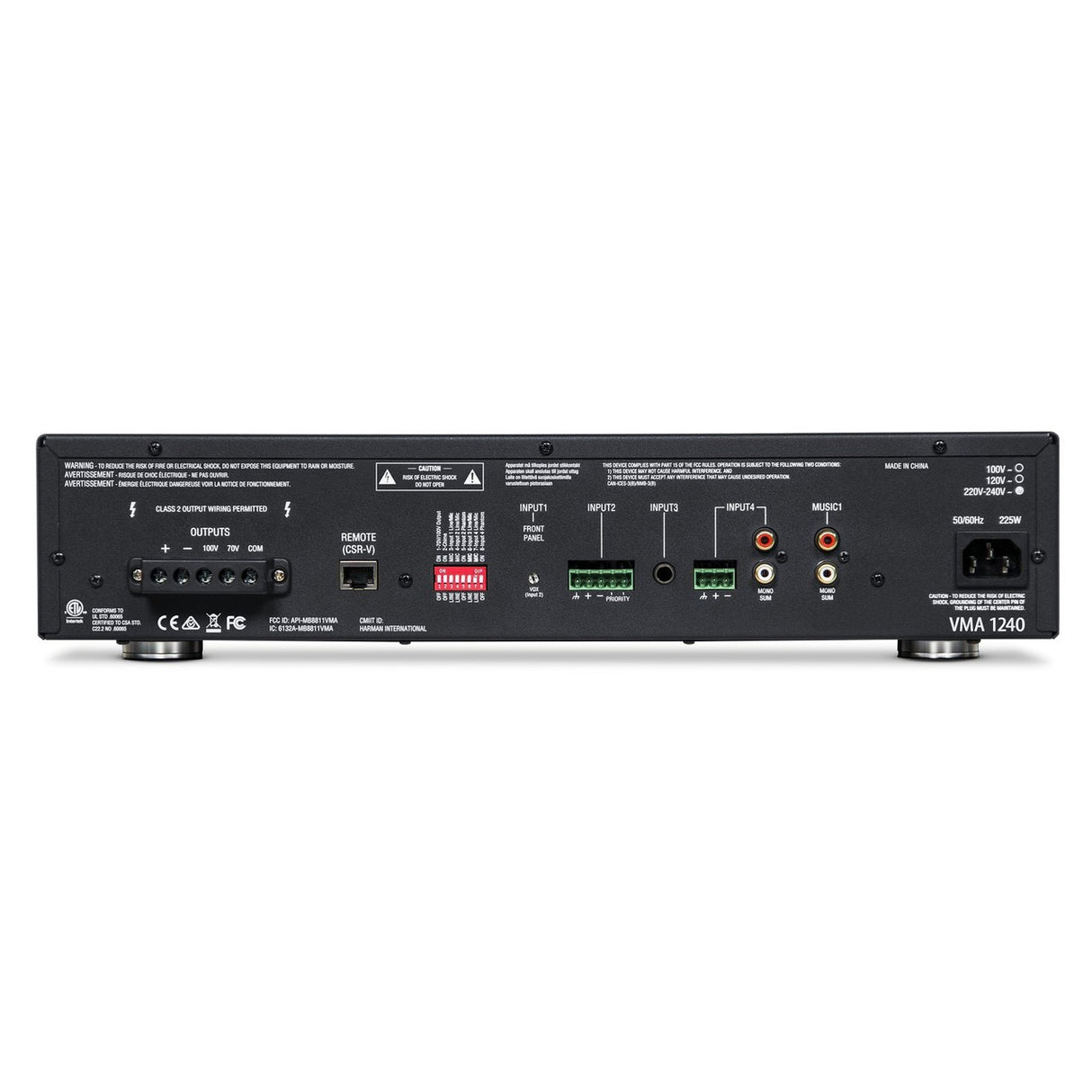 JBL VMA1240 | 240-Watt Channel Mixer/Amplifier with Bluetooth