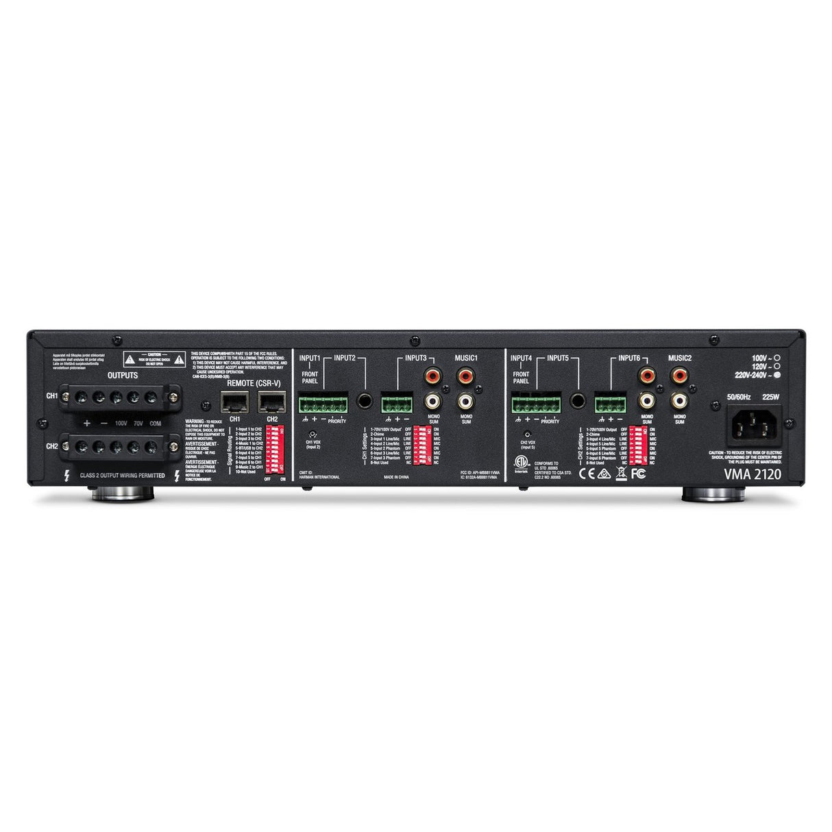 JBL VMA2120 | 120-Watt Channel Mixer/Amplifier with Bluetooth