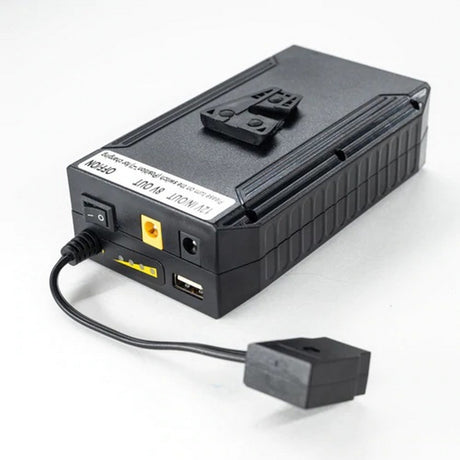 IndiPRO VMPPBN Porta-Pak Battery with D-Tap Output and Charger, V-Mount Battery Clamp Bundle