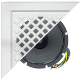 Lowell VRG-810-72 Dual Cone 8 Inch Speaker with 5W Transformer, Vandal-Resistant Grille