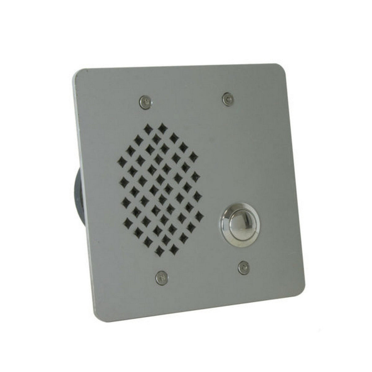 Lowell VRIC-2G-4525 Vandal-Resistant Intercom Station with Call Switch, 2-Gang, SS, 45 Ohm, 25V Transformer