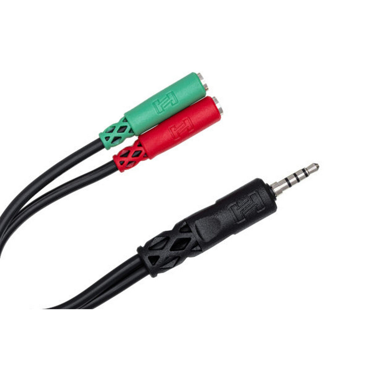 Hosa YMM-108 3.5 TRRS to Dual 3.5mm TRSF Breakout Cable