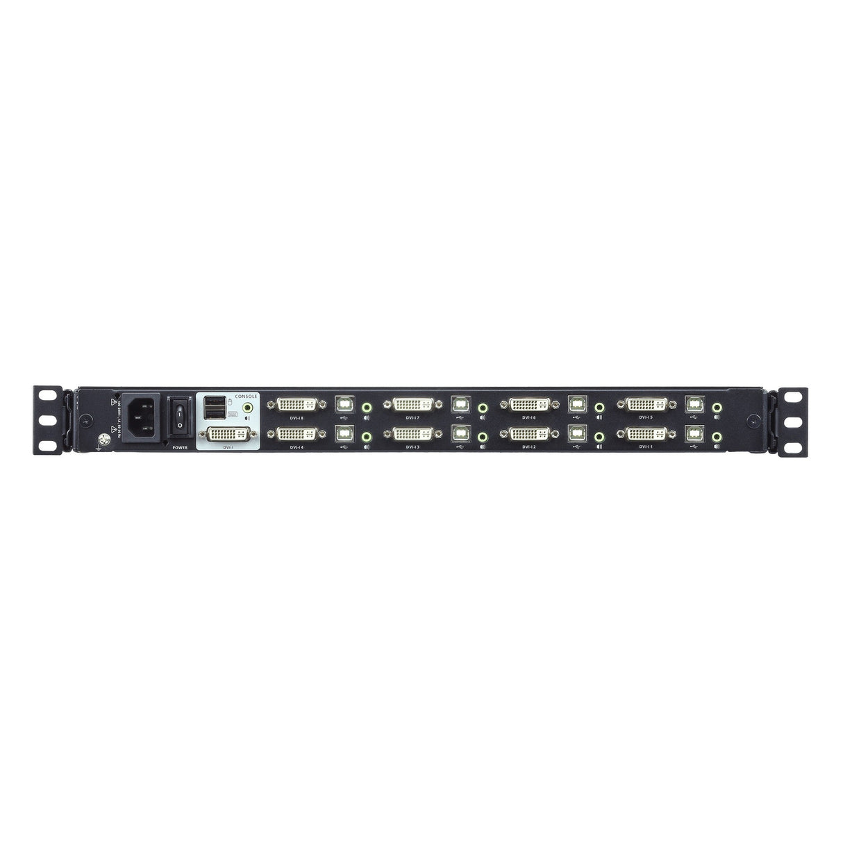 ATEN CL6708MW 8-Port USB DVI Single Rail WideScreen LCD KVM Switch