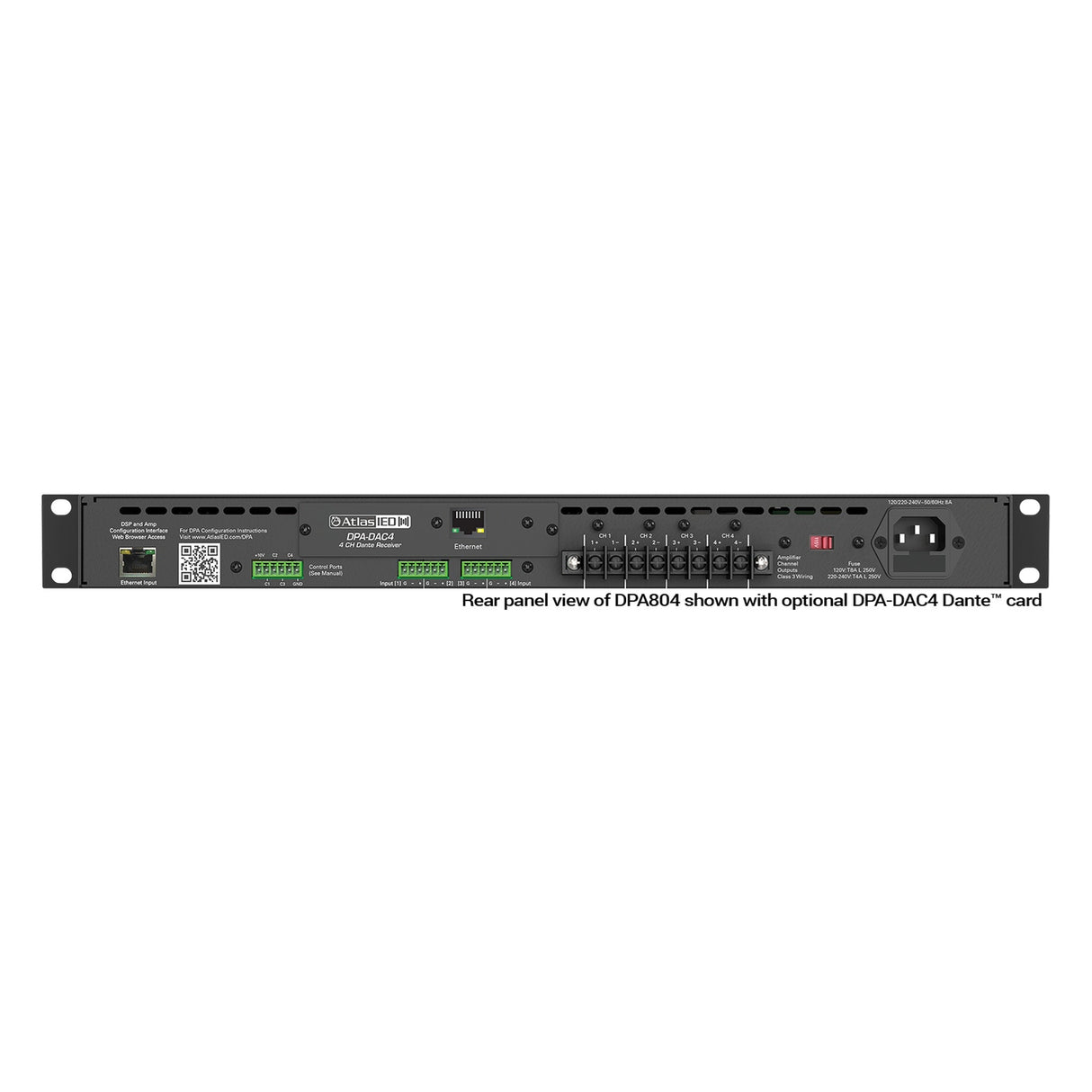 AtlasIED DPA-DAC4 Dante Accessory Card for DPA Series Amplifiers