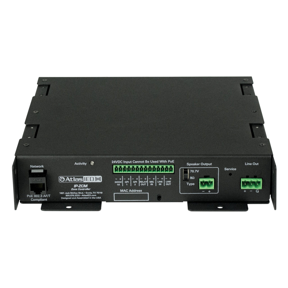 AtlasIED IP‑ZCM Series IP‑to‑Analog Gateways with Integrated Amplifier