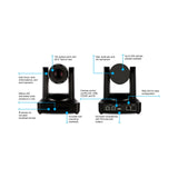 Atlona AT-HDVS-CAM-HDBT 10x Zoom PTZ Camera with HDBaseT Output