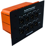 AudioPressBox APB-008-IW-EX In-Wall Pressbox with 1 Line Input and 8 Mic Outputs