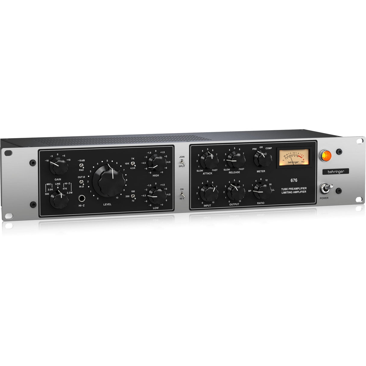 Behringer 676 Tube Microphone Preamplifier FET Compressor Rack Processor