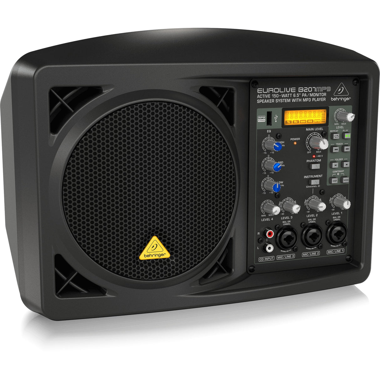 Behringer B207MP3 Active 150W 6.5" PA / Monitor Speaker System with MP3 Player