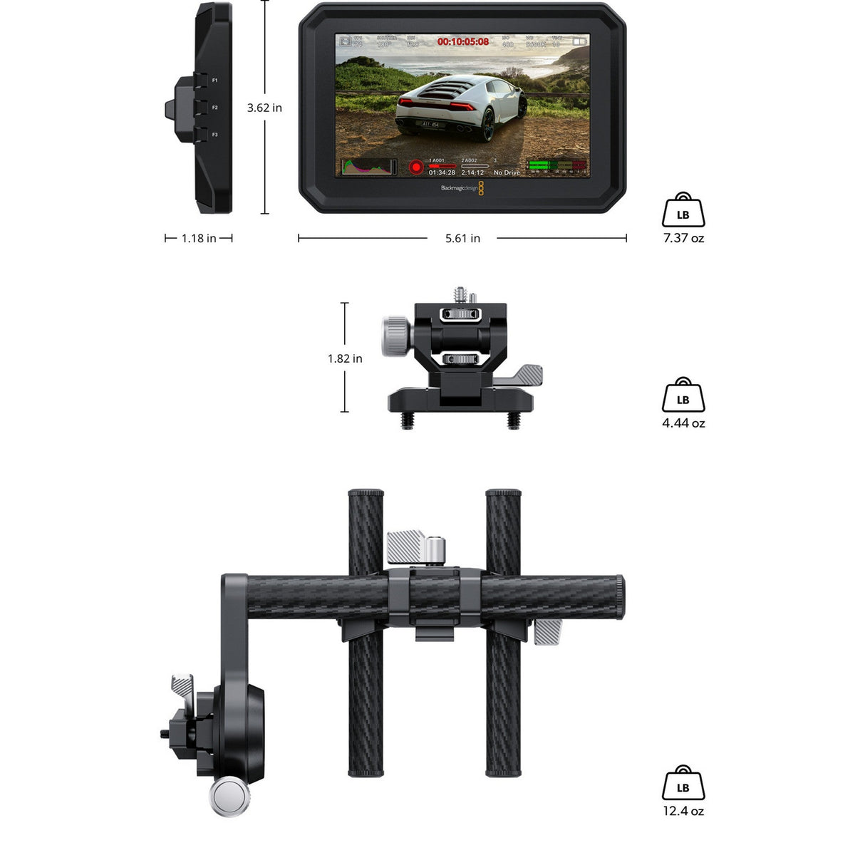 Blackmagic Design PYXIS Monitor + EVF Kit for PYXIS and URSA Cine